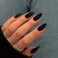 KQueenest 48 Pcs Black Press on Nails Almond Medium Length Press on Black Nails Solid Color Medium Fake Nails Acrylic Stiletto Nails Glue on LongLasting Gel Stick on Nails for Women Gift