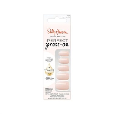 Sally Hansen Salon Effects Perfect PressOn Nails Oval Shape Easy to Apply NonDamaging 30 Nails Nail Glue Adhesive Tabs File OmbreLievable