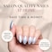 Glamnetic Press On Nails Something Blue Short Almond Fake Nails Baby Blue with a Glossy Glazed Finish Salon Quality 15 Sizes 30 Nail Kit with Glue