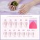 Teenitor Press on Nails Almond 24Pack 576Pcs Short Almond Press on Nails Matte Glossy French Tip Press on Nails Glitter Fake Nails