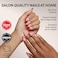 Glamnetic x Hello Kitty and Friends Press On Nails Hello Kitty Short Oval Red Graphic Fake Nails in a Velvet Finish 15 Sizes 30 Nail Kit with Glue