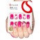 Curvlife Soft GelPress on Nails 30Pcs 15 Sizes Nail Tips Full Cover Pink Flower Short Design Reusable Gel Nails Kit with Glue and Adhesive Tabs
