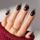 Glamnetic Press On Nails x Harry Potter Dementor Medium Almond Fake Nails with Smoky Black Gradient Tips Salon Quality Officially Licensed 15 Sizes 30 Nail Kit with Glue