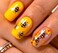 CurvLife Press On Nails Stick On Short Design Acrylic Stick On Nails Tips Glue On False Nails Kit For Women Bee Medium