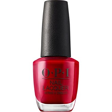 OPI Nail Lacquer Color So Hot It Berns Opaque Dark Red Crme Chip Resistant Nail Polish Fast Drying Streak Free