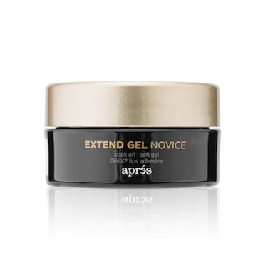 APR&Atilde;&permil;S Apres Extend Gel Novice GelX Nail Tips Adhesive 15 ml Jar Edition Soak Off Soft Gel HEMAFree Thick Consistency Easy Application for Soft Gel Tips