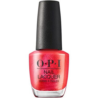 OPI Nail Lacquer Heart and Consoul Opaque Bright Red Shimmer Chip Resistant Nail Polish Xbox Collection