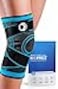 Koprez Knee Compression Sleeve for Men Women Premium Knee Brace for Pain Relief Running Workout Arthritis Support Meniscus Tear Patella Stabilizer Breathable Sports Knee