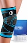 Koprez Knee Compression Sleeve for Men Women Premium Knee Brace for Pain Relief Running Workout Arthritis Support Meniscus Tear Patella Stabilizer Breathable Sports Knee