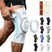 Kuangmi Knob Knee Brace for Pain Relief Knee Support with Patella Gel Pad Side Stabilizers Compression Knee Sleeve for Workout Arthritis Joint Pain Meniscus Tear WhiteRightLargeSingle