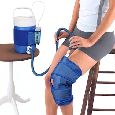 Koozam Cryo Cuff Knee Cooler Cold Therapy Ice Machine for Knee System Cryotherapy Cuff Machine Combines Compression with Cold Therapy Essential for After Knee Surgery Rehab Sports Injuries