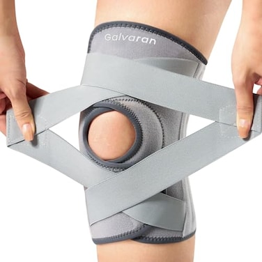 Galvaran Knee Brace for Men Women ACL MCL Meniscus Tear Support Arthritis Pain Relief Stabilizing Knee Braces Support with Side Stabilizers Patella Gel Pad