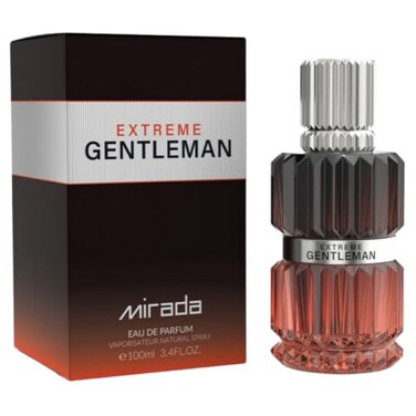 MIRADA Gentleman Extreme Mens Eau de Parfum EDP 34 FL Oz 100ml Mens Perfume with Notes of Sea Notes Grapefruit Lime Mandarin Orange Jasmine Bay Leaf Ambergris Guaiac Wood Oakmoss