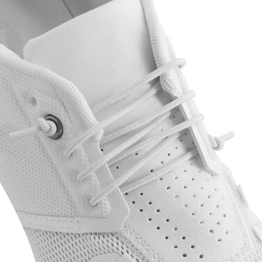 UamGlsob Elastic Speed Laces for On Cloud Running ShoesStretchy Bungee Shoelaces with Silicone HeadReplacement Shoe Strings for Tennis Sneakers White02 2460cm