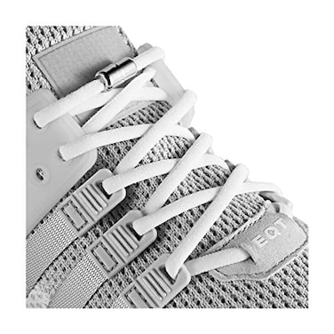 anan520 Elastic No Tie Shoe Laces For AdultsKidsElderlySystem With Elastic Shoe Laces2 Pairs White XLarge