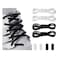 anan520 Elastic No Tie Shoe Laces For AdultsKidsElderlySystem With Elastic Shoe Laces2 Pairs Blackwhite