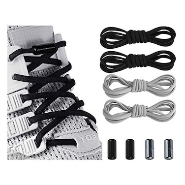 anan520 Elastic No Tie Shoe Laces For AdultsKidsElderlySystem With Elastic Shoe Laces2 Pairs