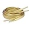 Florawang One Pair Flat PU Leather Laces Shoelaces for Shoe Sneaker Boot Golden 71