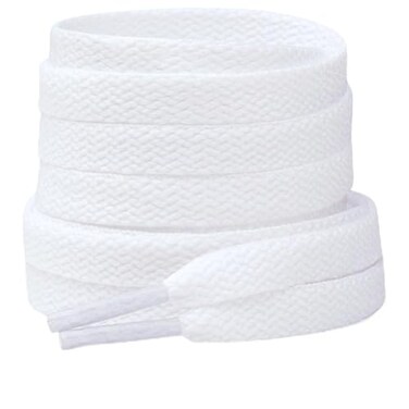 Stepace 2 Pairs Flat Shoe Laces for Sneakers 516 Width 3072 Length 26 Color Shoelaces White 60152 cm