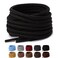 Olukssck 2 Pair Round Boot laces Heavy Duty and Durable Shoe Laces for Hiking Work Boots Black 48 inch122cm