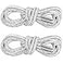 PAGOW 1Pairs Rhinestone Glitter Rope Crystal Bling Bling Shiny Round Shoe Laces for Sneakers Drawstring Cords Replacement for Sweatpants Shorts Crystal Hoodies White