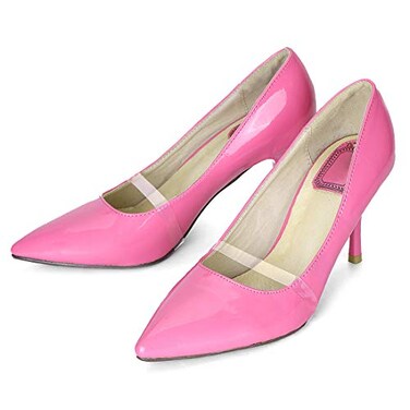 uxcell Womens Elastic Transparent Invisible Shoes Band for High Heels Antiloose 2 Pairs
