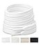 Handshop Wide Flat Athletic Shoelaces 5162 Pair Shoe Laces for Sneakers and Casual Shoes Replacements White 40 inch 100cm