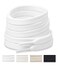 Handshop Wide Flat Athletic Shoelaces 5162 Pair Shoe Laces for Sneakers and Casual Shoes Replacements White 40 inch 100cm
