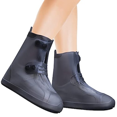 Galashield Rain Shoe Covers Waterproof Shoe Covers for Men Women Reusable Galoshes Overshoes Black 4345