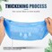BeiLan TBuckle Shoe Cover Refills for Automatic Shoe Cover Dispenser MachineWaterproof Shoe Cover Non Slip 50 Pcs