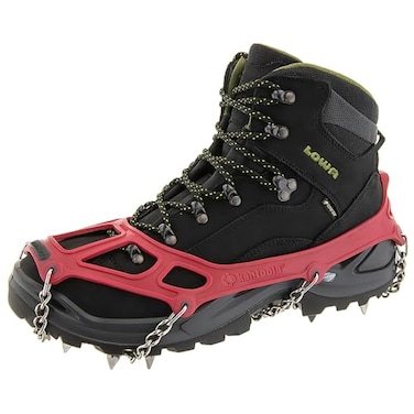 Kahtoola MICROspikes Footwear Traction for Winter Trail Hiking Ice Mountaineering Red Medium