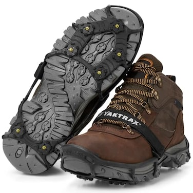Yaktrax Spikes for Walking on Ice and Snow 1 Pair LargeXlarge Shoe Size W 95M 812 Black