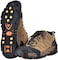 Aliglow Ice Snow Grips Over ShoeBoot Traction Cleat Spikes Anti Slip Footwear