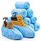 PedaShield 110 Premium XL Booties Thick Extra Large Disposable Boot Shoe Covers Non Slip Water Resistant Foot Protectors Construction Durable 42GSM for Indoors Outdoors Up to US Men 13 Women 15