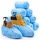PedaShield 110 Premium XL Booties Thick Extra Large Disposable Boot Shoe Covers Non Slip Water Resistant Foot Protectors Construction Durable 42GSM for Indoors Outdoors Up to US Men 13 Women 15
