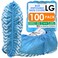 Innovative Haus Blue Indoor Disposable Shoe Covers Disposable Non Slip Boot Covers Indoor Reusable Booties Treads Water Resistant 100 Pack Large