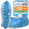 Innovative Haus Blue Indoor Disposable Shoe Covers Disposable Non Slip Boot Covers Indoor Reusable Booties Treads Water Resistant 100 Pack Large