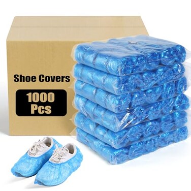 LYSHIYI 1000 Pcs Shoe Covers Disposable NonSlip Reliable Shoe Covers for Indoors 157 Adjustable Size Great Value Boot Covers for Home Hospitals and Businesses