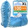 Innovative Haus Blue Indoor Disposable Shoe Covers Disposable Non Slip Boot Covers Indoor Reusable Booties Treads Water Resistant 100 Pack Extra Large