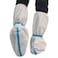 ZMDREAM Hazmat Boot and Shoe Covers 6 Pairs Disposable Knee High Booties NonSlip and Waterproof White 18 inches Tall