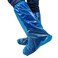 Fancystyle Pack of 80 Disposable Thicker Boot and Shoe Covers 19 inch Tall Extra Large Resistant WaterSkid Resistant Blue 80