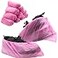 Piutouyar Shoe Covers Disposable Nonslip for Indoors 100 Pack 50 Pairs Shoe Boot Covers Disposable Booties Shoe Covers One Size Fits All Pink
