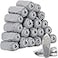Tigeen 200 Pcs 100 Pairs Disposable Shoe Covers Non Woven Stretchable Boot Covers Non Slip Waterproof Shoe Protector for Women Men Fits Size 412 Booties Carpet Floor Gray