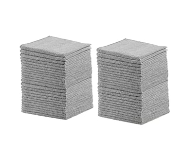 Rubbermaid All Purpose Microfiber Cleaning Cloth Towels 50 Pack 12x12 NonScratch ReusableWashable for CleaningWipingPolishing for HomeKitchenCar