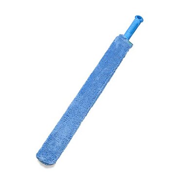 E-Cloth ECloth Cleaning Dusting Wand Long Hand Dusters for Cleaning Reusable Microfiber Duster Washable Cleans Dust Pet Hair Flexible Foam for HardtoReach Ceiling Fan Blades Blue 1 Pack