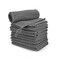 watchget Barista Micro Cloth 10 Pack Microfiber Barista Cleaning Towels Microfiber Waffle Weave Kitchen Dish Cloth Coffee Bar Towel Coffee Machine Cleaning Cloth Dark Grey12x12