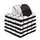TALVANIA Dishcloths for Kitchen 100 Cotton Terry 12 Pack 12 x 12 Inches Soft Absorbent Dish Rags Wash Cloths Cleaning Dish Towels Small Kitchen Cloths Washcloths Brown White