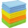 Simple Houseware Microfiber Cleaning Cloth 20 Pack 12 x 16 4 Colors