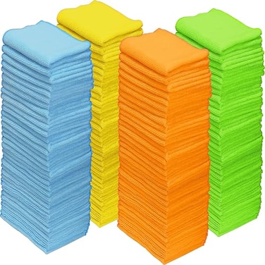 Simple Houseware Microfiber Cleaning Cloth 150 Pack 12 x 16 4 Colors