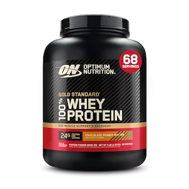Optimum Nutrition Gold Standard 100 Whey Protein Powder Chocolate Peanut Butter 5 Pound Packaging May Vary